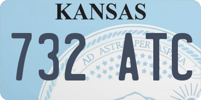 KS license plate 732ATC