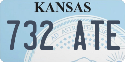 KS license plate 732ATE