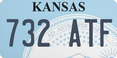 KS license plate 732ATF