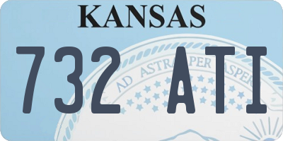 KS license plate 732ATI