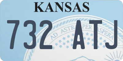 KS license plate 732ATJ