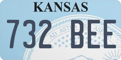 KS license plate 732BEE