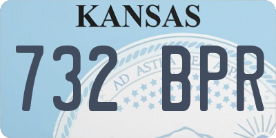 KS license plate 732BPR