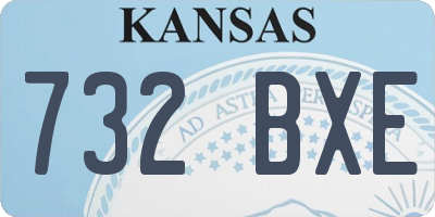 KS license plate 732BXE