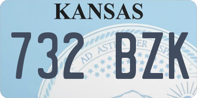 KS license plate 732BZK