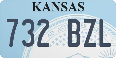 KS license plate 732BZL