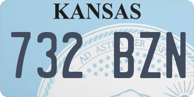 KS license plate 732BZN