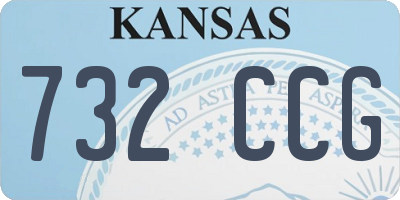 KS license plate 732CCG