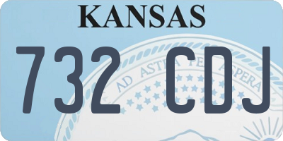 KS license plate 732CDJ