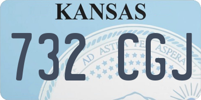 KS license plate 732CGJ