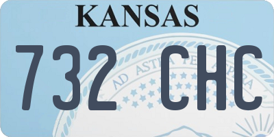 KS license plate 732CHC