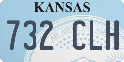 KS license plate 732CLH