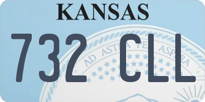 KS license plate 732CLL