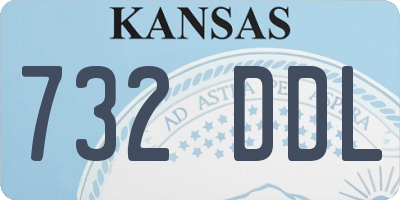 KS license plate 732DDL