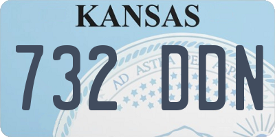KS license plate 732DDN