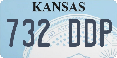 KS license plate 732DDP