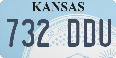 KS license plate 732DDU