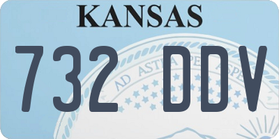 KS license plate 732DDV