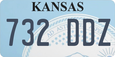 KS license plate 732DDZ