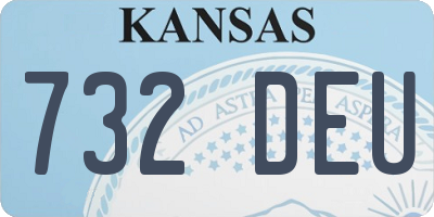 KS license plate 732DEU