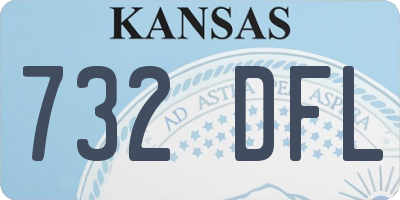 KS license plate 732DFL