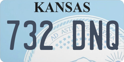 KS license plate 732DNQ