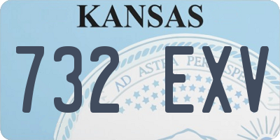 KS license plate 732EXV