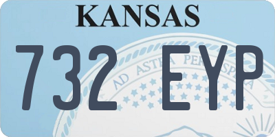KS license plate 732EYP