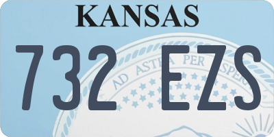 KS license plate 732EZS