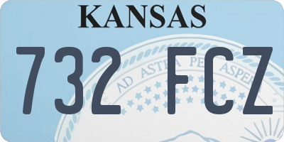 KS license plate 732FCZ