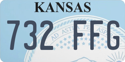 KS license plate 732FFG