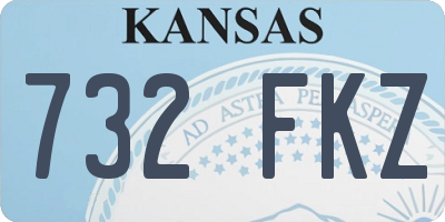 KS license plate 732FKZ