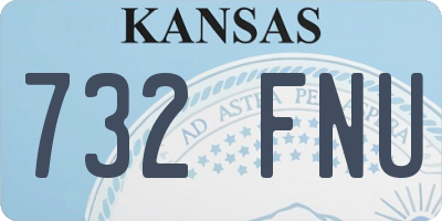 KS license plate 732FNU