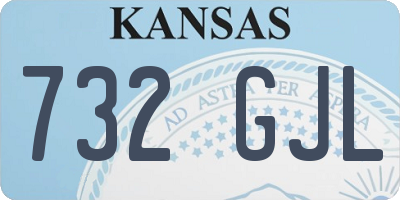 KS license plate 732GJL