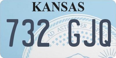 KS license plate 732GJQ