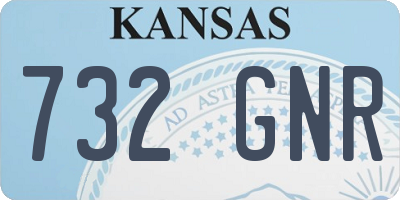 KS license plate 732GNR