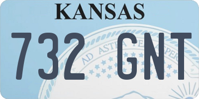KS license plate 732GNT