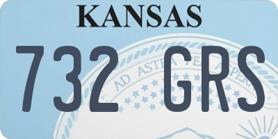 KS license plate 732GRS