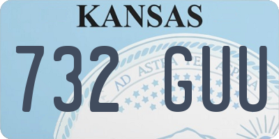 KS license plate 732GUU