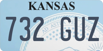 KS license plate 732GUZ
