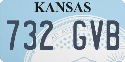 KS license plate 732GVB