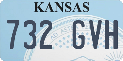 KS license plate 732GVH