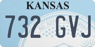 KS license plate 732GVJ