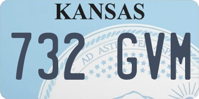 KS license plate 732GVM