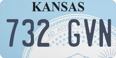 KS license plate 732GVN