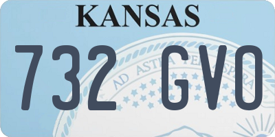 KS license plate 732GVO
