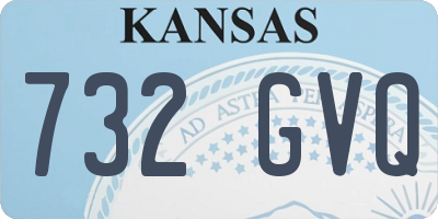 KS license plate 732GVQ
