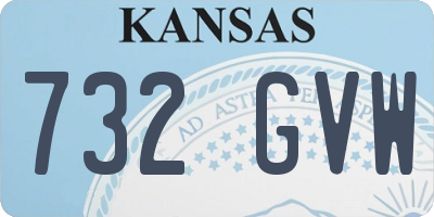KS license plate 732GVW