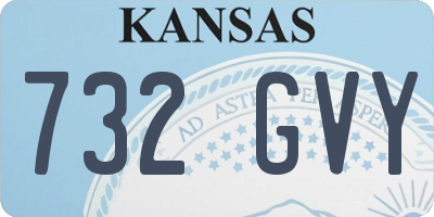 KS license plate 732GVY