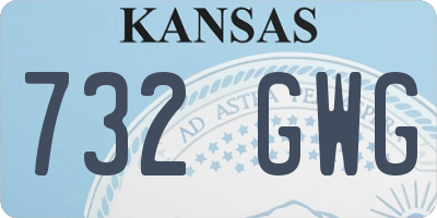 KS license plate 732GWG